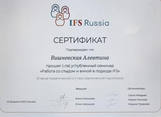 IFC Russia Работа со стыдом и виной в подходе IFC 2023