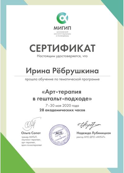 Московский институт гештальта и психодрамы Арт-терапия в гештальт-подходе 2020