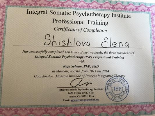 Integral Somatic Pshychotherapy Institute Integral Somatic Psychotherapy Professional Training 2011-2014