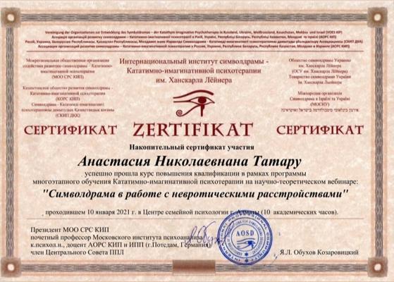 Интернациональный институт символдрамы - Кататимно-имагинативной психотерапии им. Ханскарла Лёйнера Символдрама в работе с невротическими расстройствами 2021