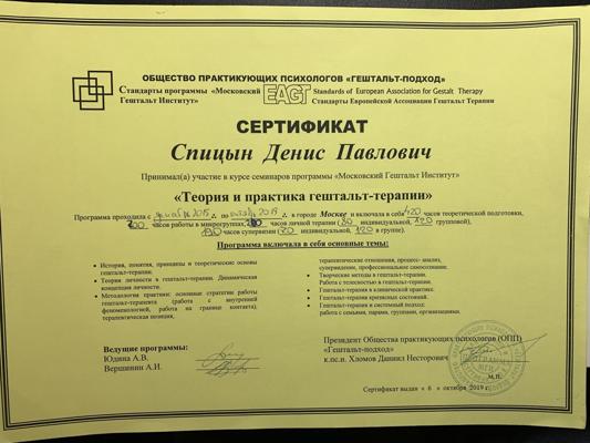 Московский гештальт-институт гештальт-психолог 2015-2019