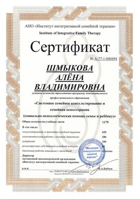 Институт Интегративной Семейной Терапии семейная психотерапия 2015-2017